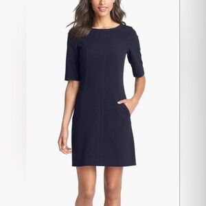 Tahari ASL Navy Blue Dress